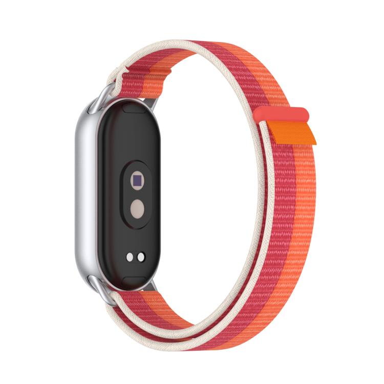 For Xiaomi Smart Band 10 / 9 / 8 Tail Style Nylon Hook And Loop Fastener Watch Band