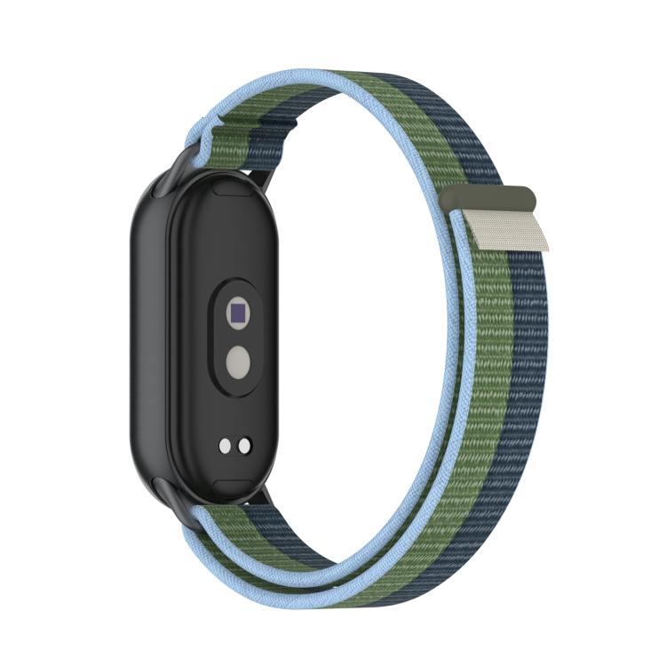 For Xiaomi Smart Band 10 / 9 / 8 Tail Style Nylon Hook And Loop Fastener Watch Band