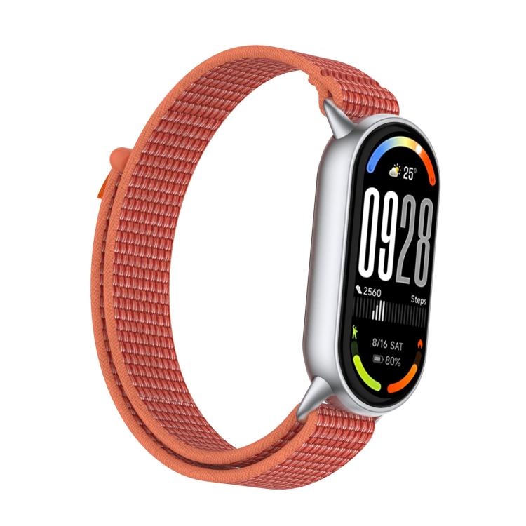 For Xiaomi Smart Band 10 / 9 / 8 Tail Style Nylon Hook And Loop Fastener Watch Band