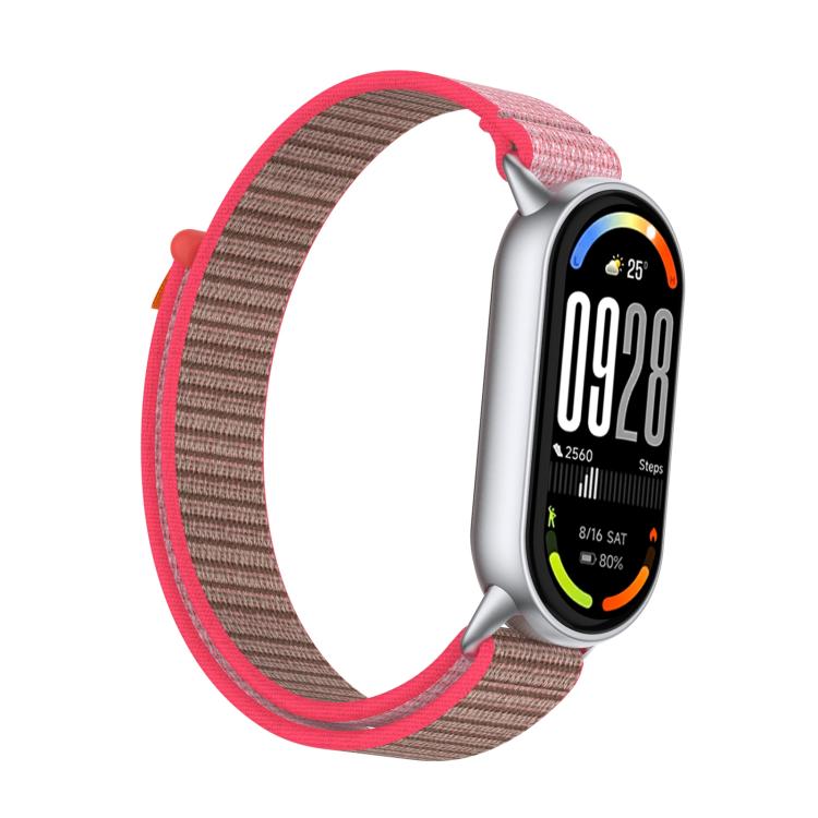 For Xiaomi Smart Band 10 / 9 / 8 Tail Style Nylon Hook And Loop Fastener Watch Band