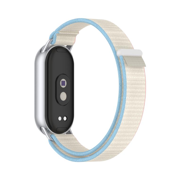 For Xiaomi Smart Band 10 / 9 / 8 Tail Style Nylon Hook And Loop Fastener Watch Band