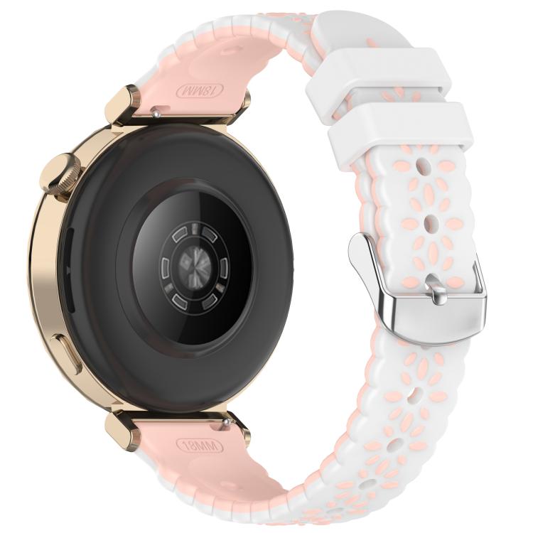 20mm Two Color Sunflower Silicone Watch Band