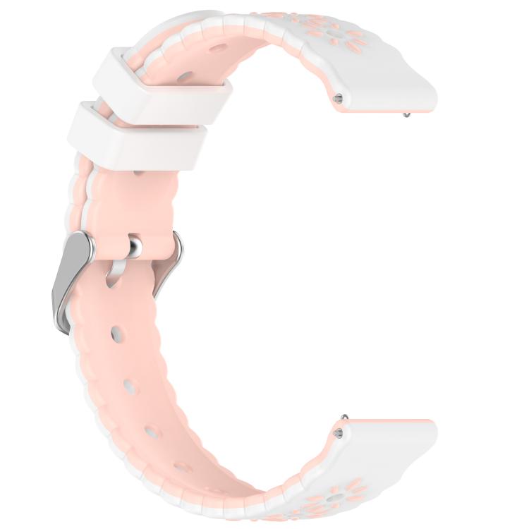 20mm Two Color Sunflower Silicone Watch Band