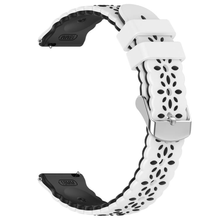 20mm Two Color Sunflower Silicone Watch Band