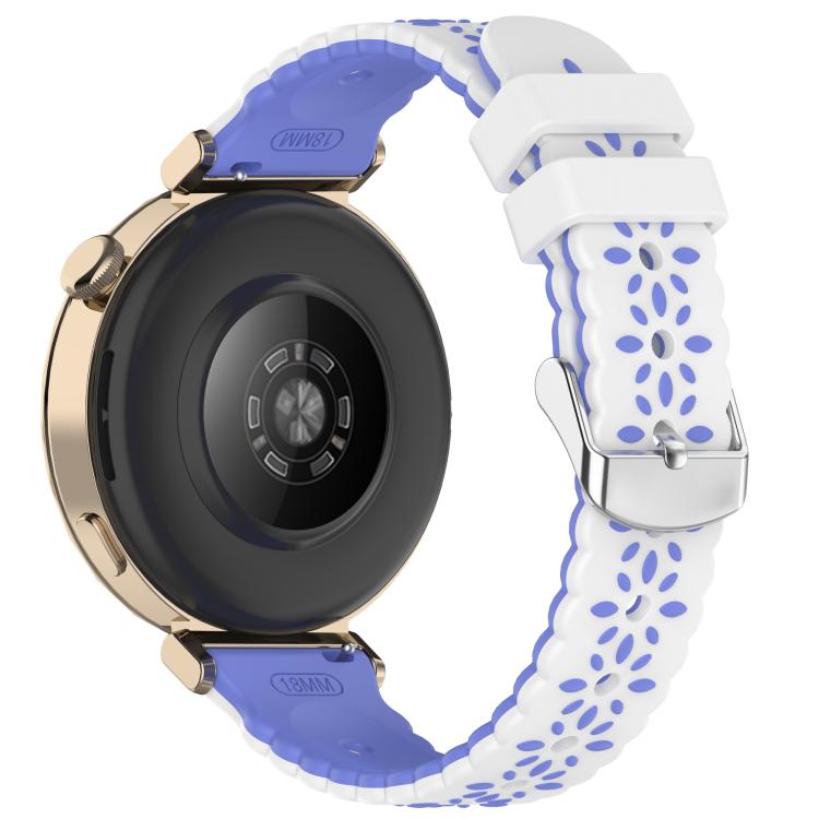 20mm Two Color Sunflower Silicone Watch Band