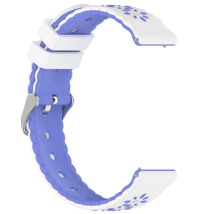 20mm Two Color Sunflower Silicone Watch Band