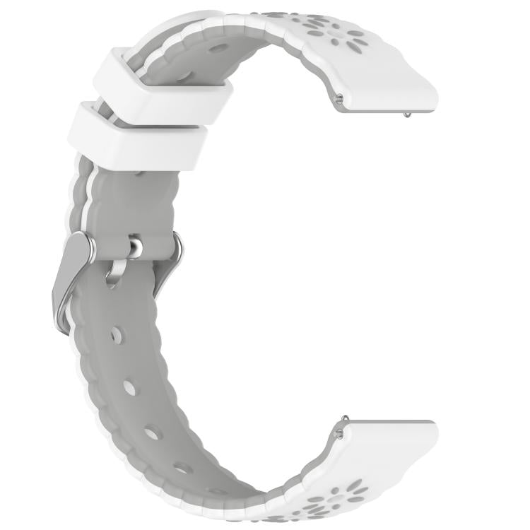 20mm Two Color Sunflower Silicone Watch Band
