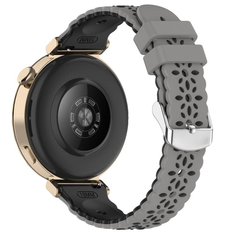 20mm Two Color Sunflower Silicone Watch Band