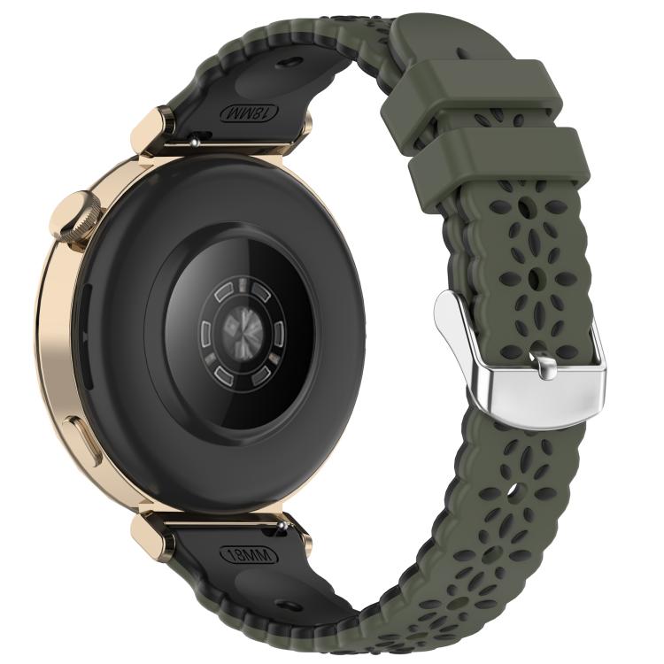 20mm Two Color Sunflower Silicone Watch Band