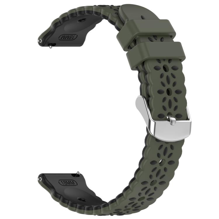 20mm Two Color Sunflower Silicone Watch Band