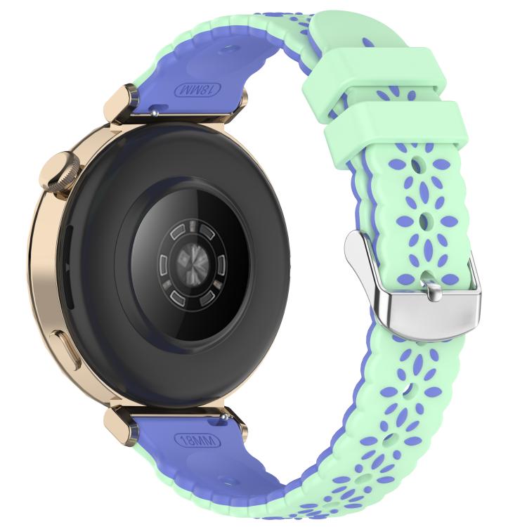 20mm Two Color Sunflower Silicone Watch Band