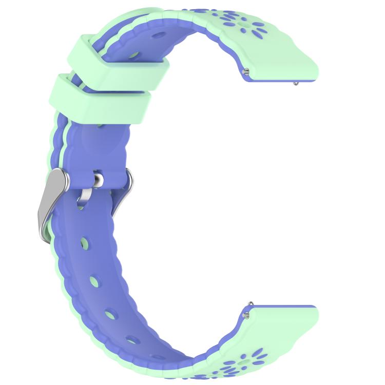 20mm Two Color Sunflower Silicone Watch Band