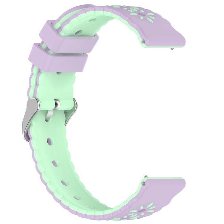 20mm Two Color Sunflower Silicone Watch Band