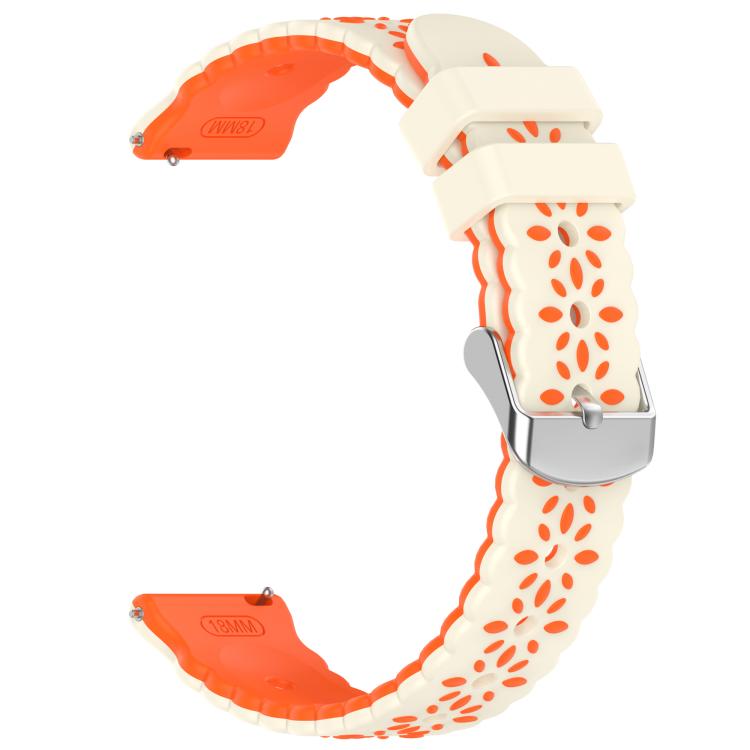 20mm Two Color Sunflower Silicone Watch Band