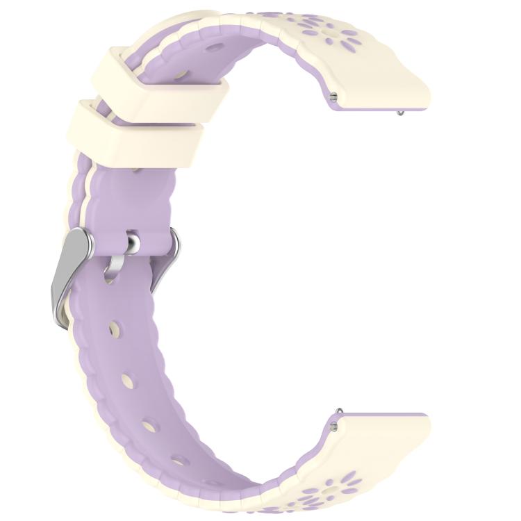 20mm Two Color Sunflower Silicone Watch Band