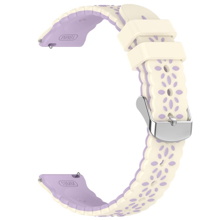 20mm Two Color Sunflower Silicone Watch Band