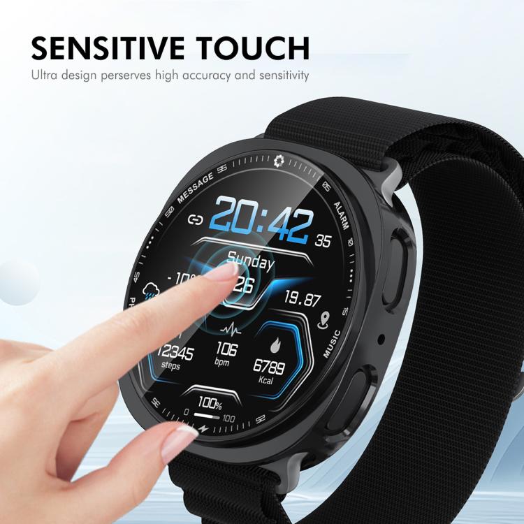 For Samsung Galaxy Watch8 40mm ENKAY Hat-Prince Full Coverage Electroplated Soft TPU Case with Screen Protection