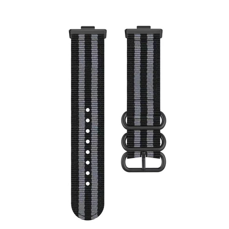 For Huawei Watch Fit 5 / Fit 5 Pro / Fit 4 Canvas Ring Buckle Nylon Watch Band