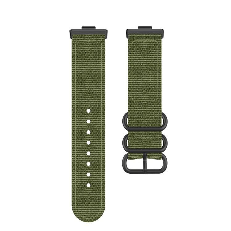 For Huawei Watch Fit 5 / Fit 5 Pro / Fit 4 Canvas Ring Buckle Nylon Watch Band