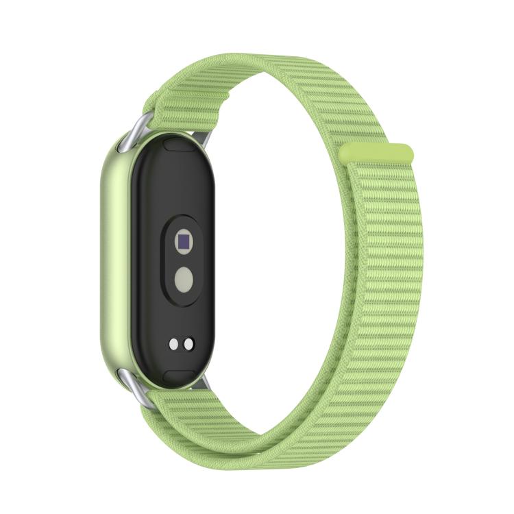 For Xiaomi Smart Band 10 / 9 / 8 Integrated Nylon Loop Hook And Loop Fastener Watch Band