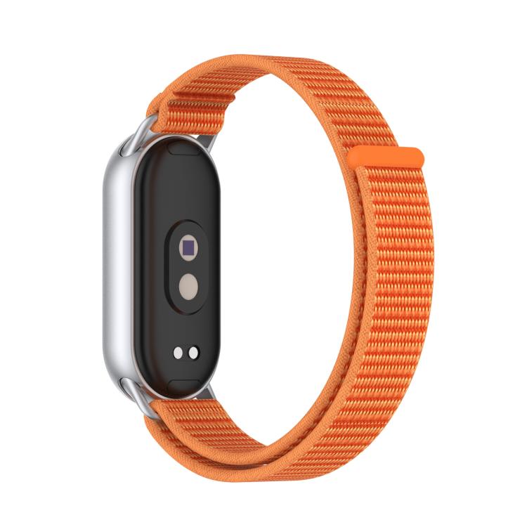 For Xiaomi Smart Band 10 / 9 / 8 Integrated Nylon Loop Hook And Loop Fastener Watch Band