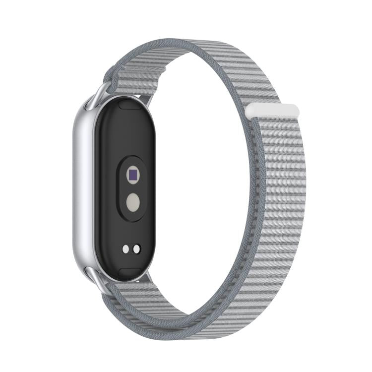 For Xiaomi Smart Band 10 / 9 / 8 Integrated Nylon Loop Hook And Loop Fastener Watch Band