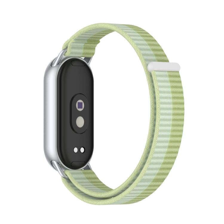 For Xiaomi Smart Band 10 / 9 / 8 Integrated Nylon Loop Hook And Loop Fastener Watch Band