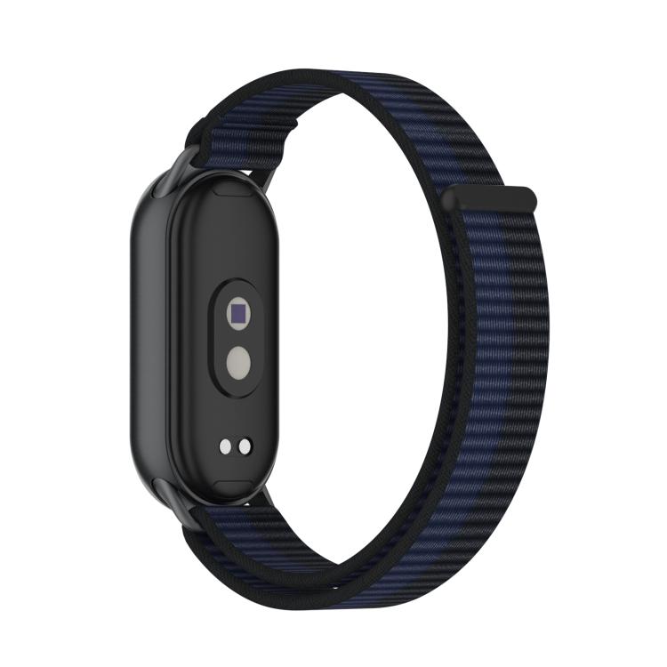 For Xiaomi Smart Band 10 / 9 / 8 Integrated Nylon Loop Hook And Loop Fastener Watch Band