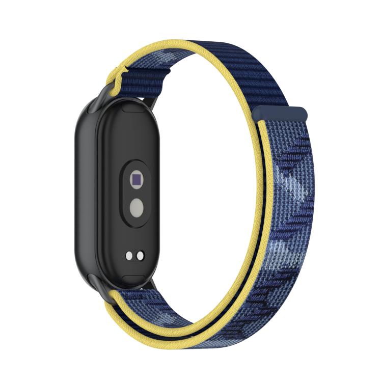 For Xiaomi Smart Band 10 / 9 / 8 Integrated Nylon Loop Hook And Loop Fastener Watch Band