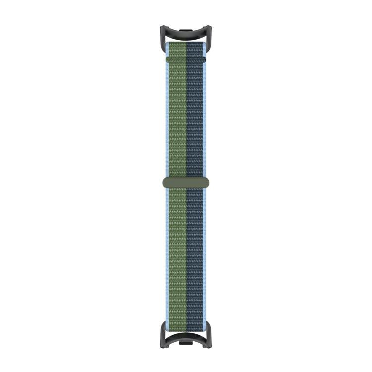 For Xiaomi Smart Band 10 / 9 / 8 Integrated Nylon Loop Hook And Loop Fastener Watch Band