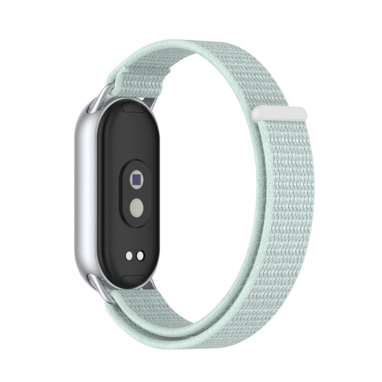 For Xiaomi Smart Band 10 / 9 / 8 Integrated Nylon Loop Hook And Loop Fastener Watch Band