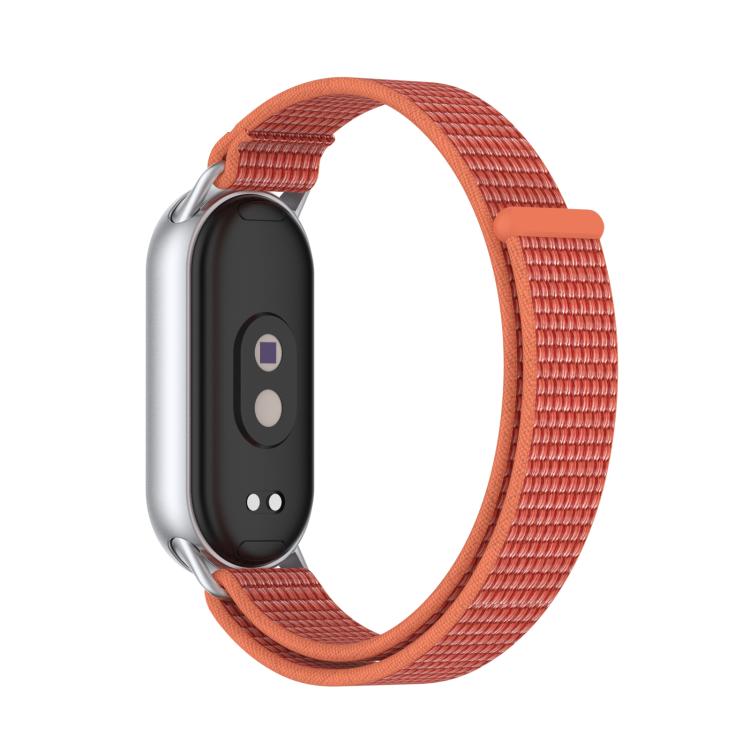 For Xiaomi Smart Band 10 / 9 / 8 Integrated Nylon Loop Hook And Loop Fastener Watch Band