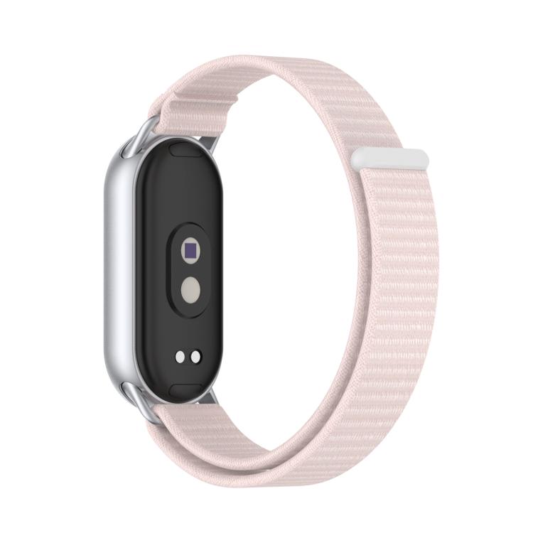 For Xiaomi Smart Band 10 / 9 / 8 Integrated Nylon Loop Hook And Loop Fastener Watch Band