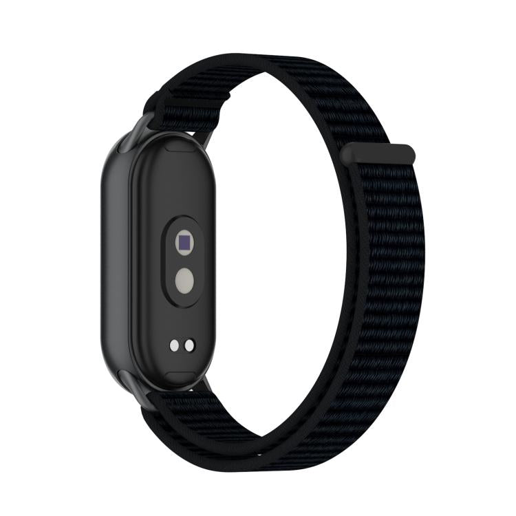 For Xiaomi Smart Band 10 / 9 / 8 Integrated Nylon Loop Hook And Loop Fastener Watch Band