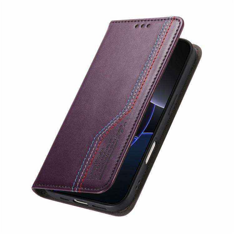 For iPhone 17 Elastic Wristband Magnetic Suction Leather Phone Case