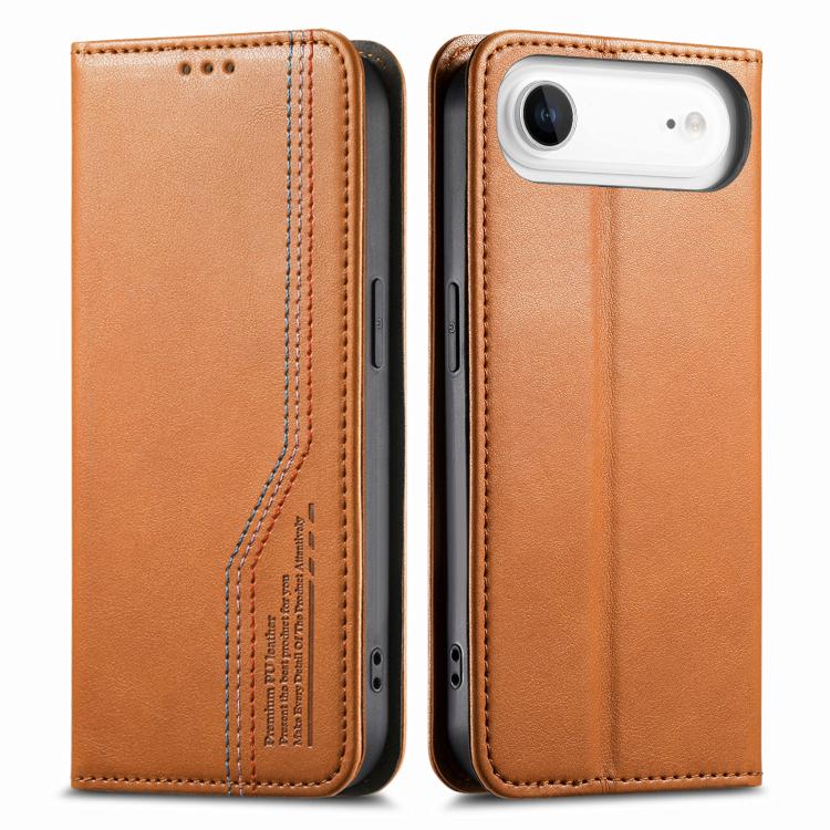 For iPhone Air Elastic Wristband Magnetic Suction Leather Phone Case