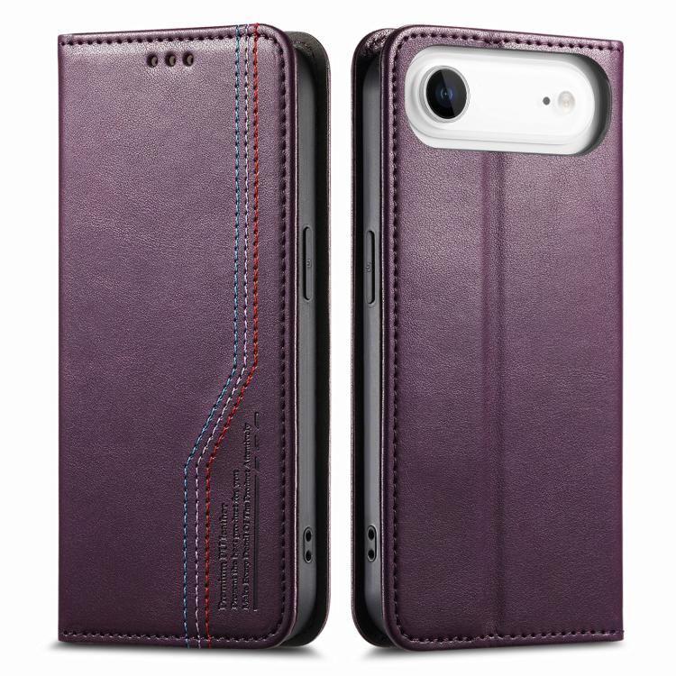 For iPhone Air Elastic Wristband Magnetic Suction Leather Phone Case