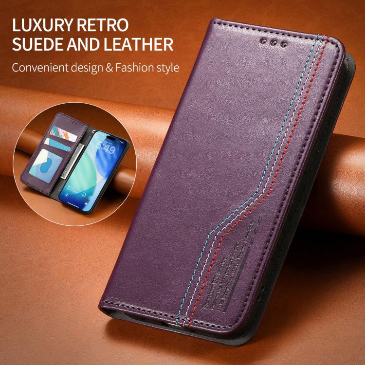 For iPhone Air Elastic Wristband Magnetic Suction Leather Phone Case