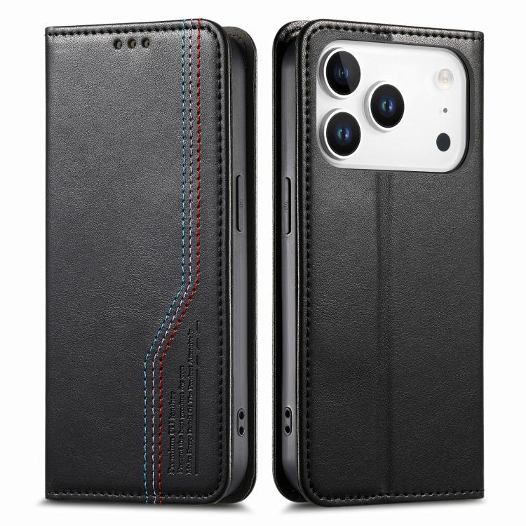 For iPhone 17 Pro Elastic Wristband Magnetic Suction Leather Phone Case