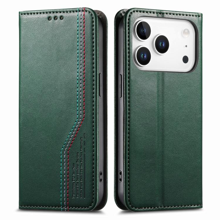 For iPhone 17 Pro Elastic Wristband Magnetic Suction Leather Phone Case