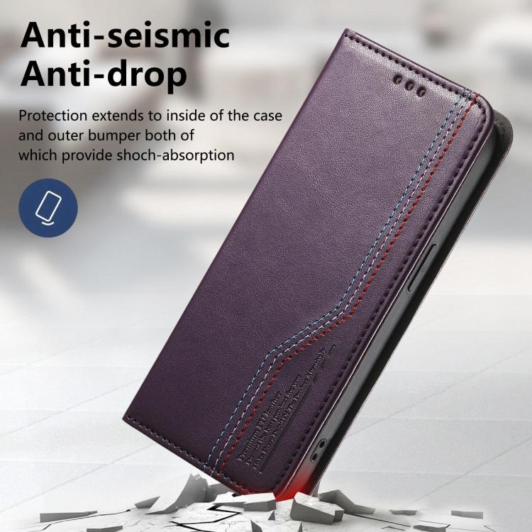 For iPhone 17 Pro Max Elastic Wristband Magnetic Suction Leather Phone Case