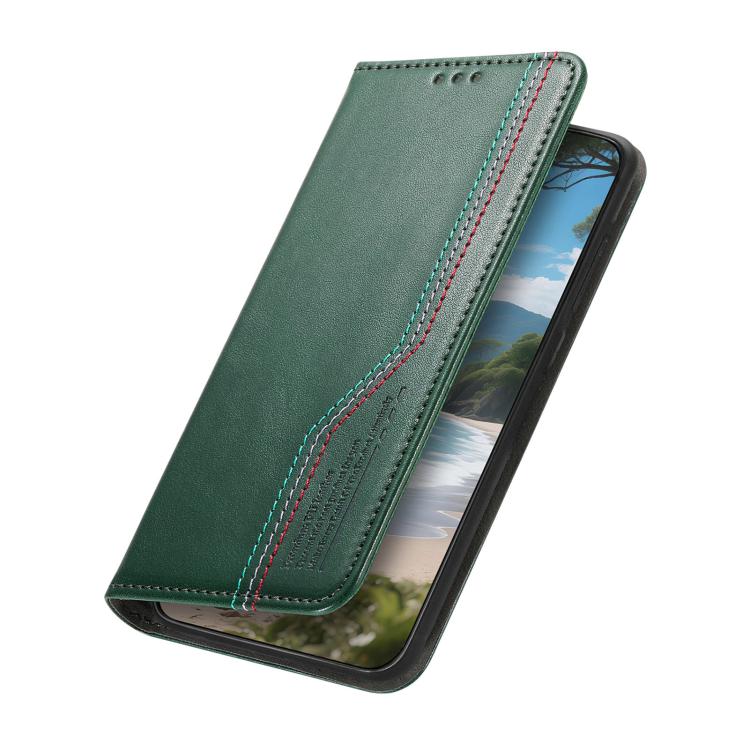 For iPhone 12 / 12 Pro Elastic Wristband Magnetic Suction Leather Phone Case