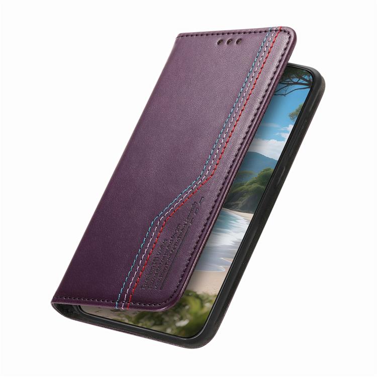 For iPhone 12 Pro Max Elastic Wristband Magnetic Suction Leather Phone Case