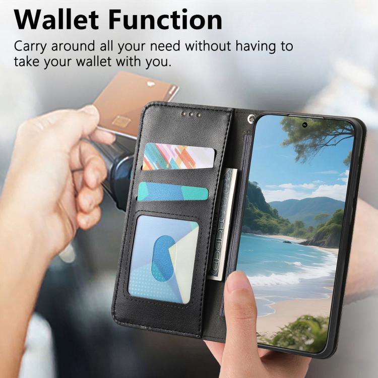 For iPhone 14 Plus Elastic Wristband Magnetic Suction Leather Phone Case