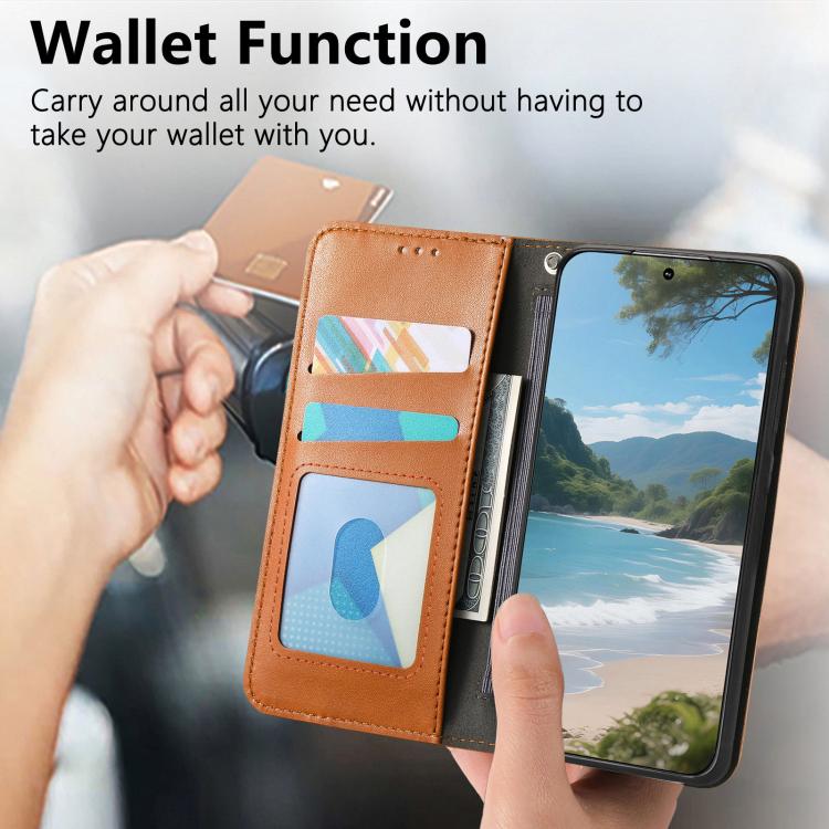 For iPhone 15 Plus Elastic Wristband Magnetic Suction Leather Phone Case