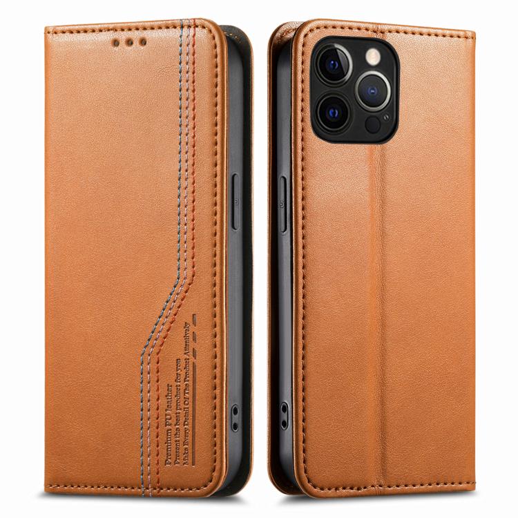 For iPhone 15 Pro Max Elastic Wristband Magnetic Suction Leather Phone Case