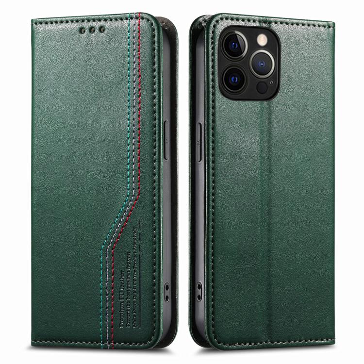 For iPhone 15 Pro Max Elastic Wristband Magnetic Suction Leather Phone Case