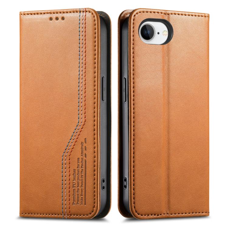 For iPhone 17e / 16e Elastic Wristband Magnetic Suction Leather Phone Case