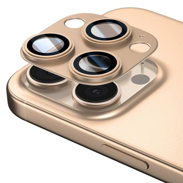 For iPhone 16 Pro Kalebol Precise Alignment Stepped Eagle Eye Metal Lens Film