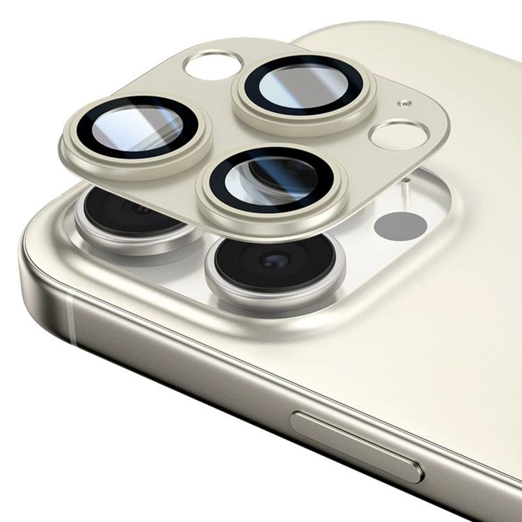 For iPhone 16 Pro Kalebol Precise Alignment Stepped Eagle Eye Metal Lens Film